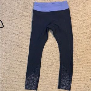 lululemon leggings 7/8 with reflective dots